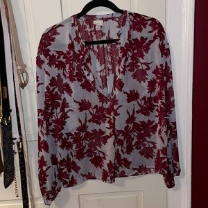 Floral long sleeve blouse